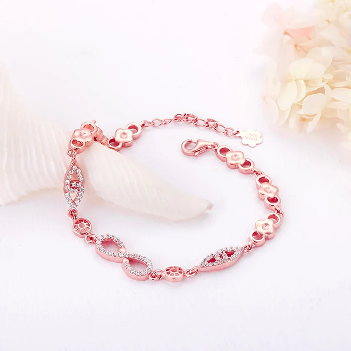 BR0640_5-min Sapphire Silver Bracelet - Image 1